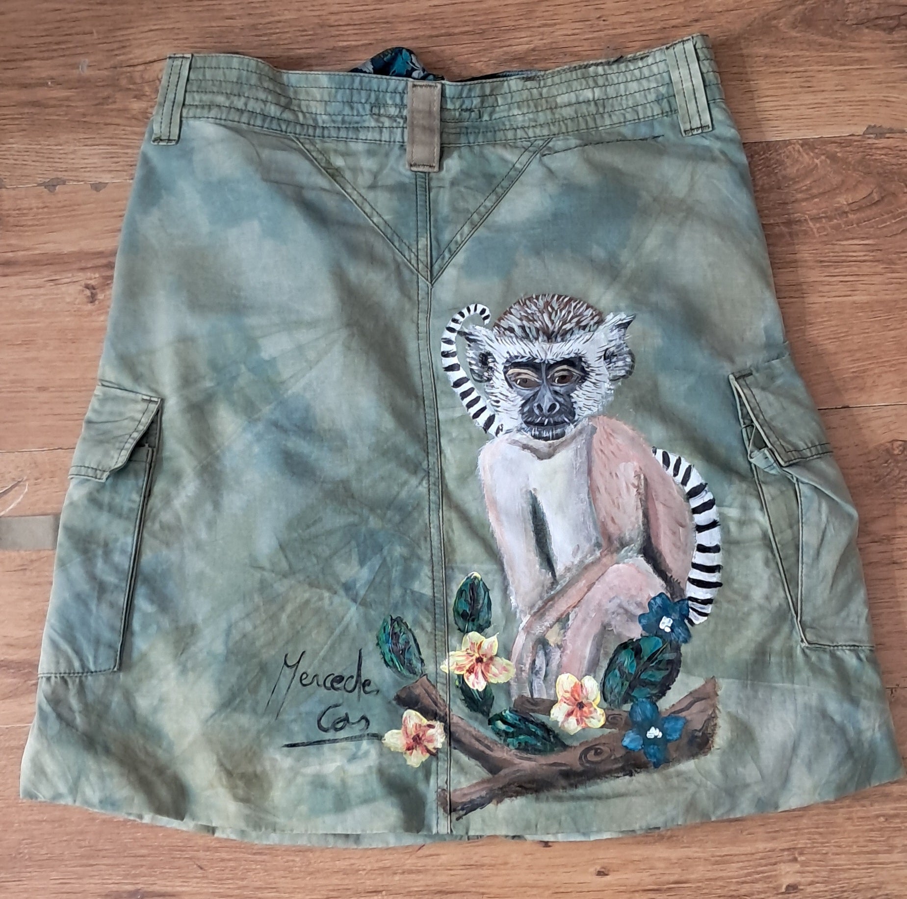 Falda camuflaje customizada
