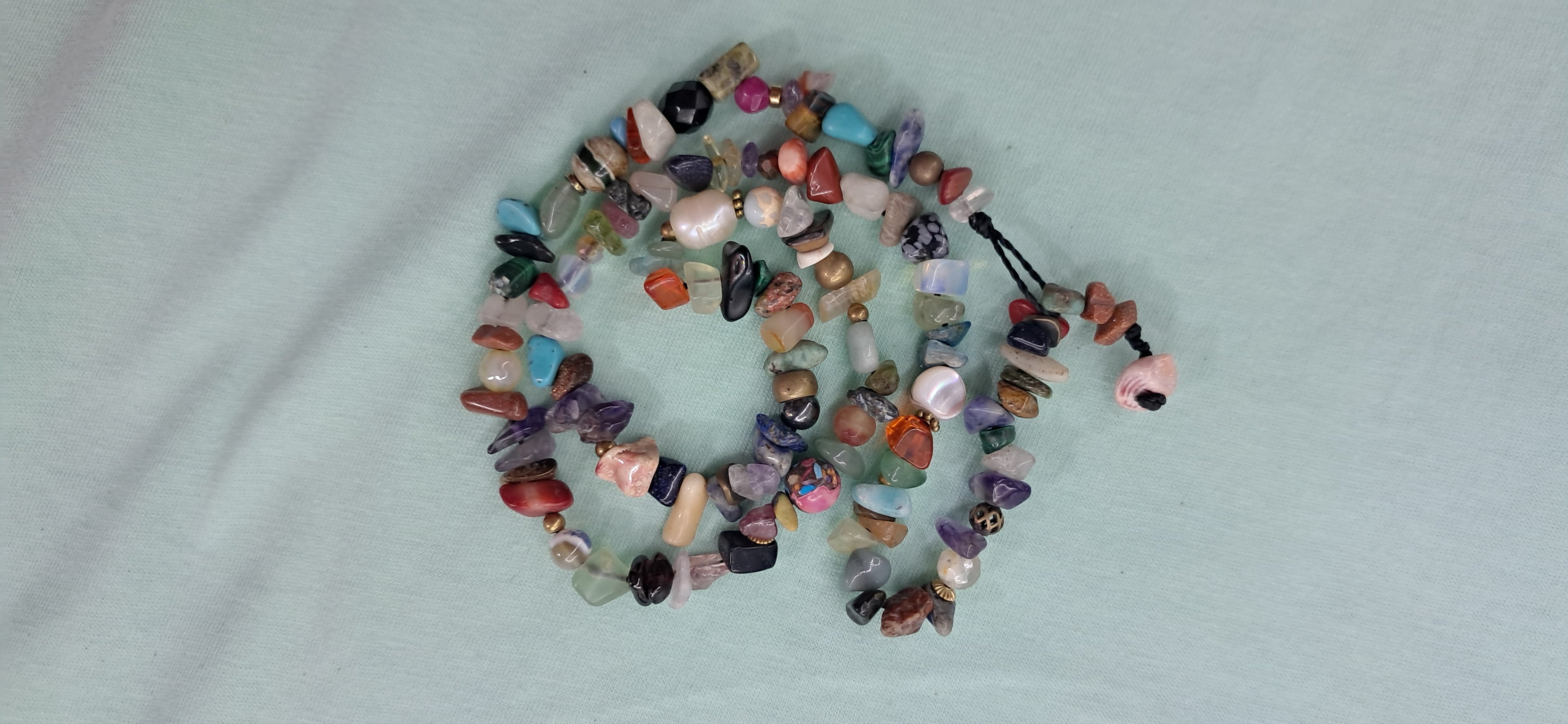 Collar chips minerales