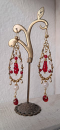 Pendientes Rojo sangre gitana