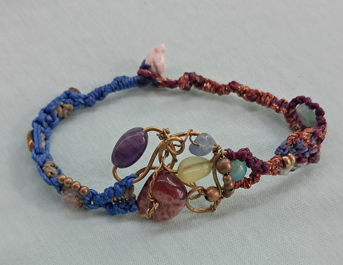 pulsera de diseño arcoiris
