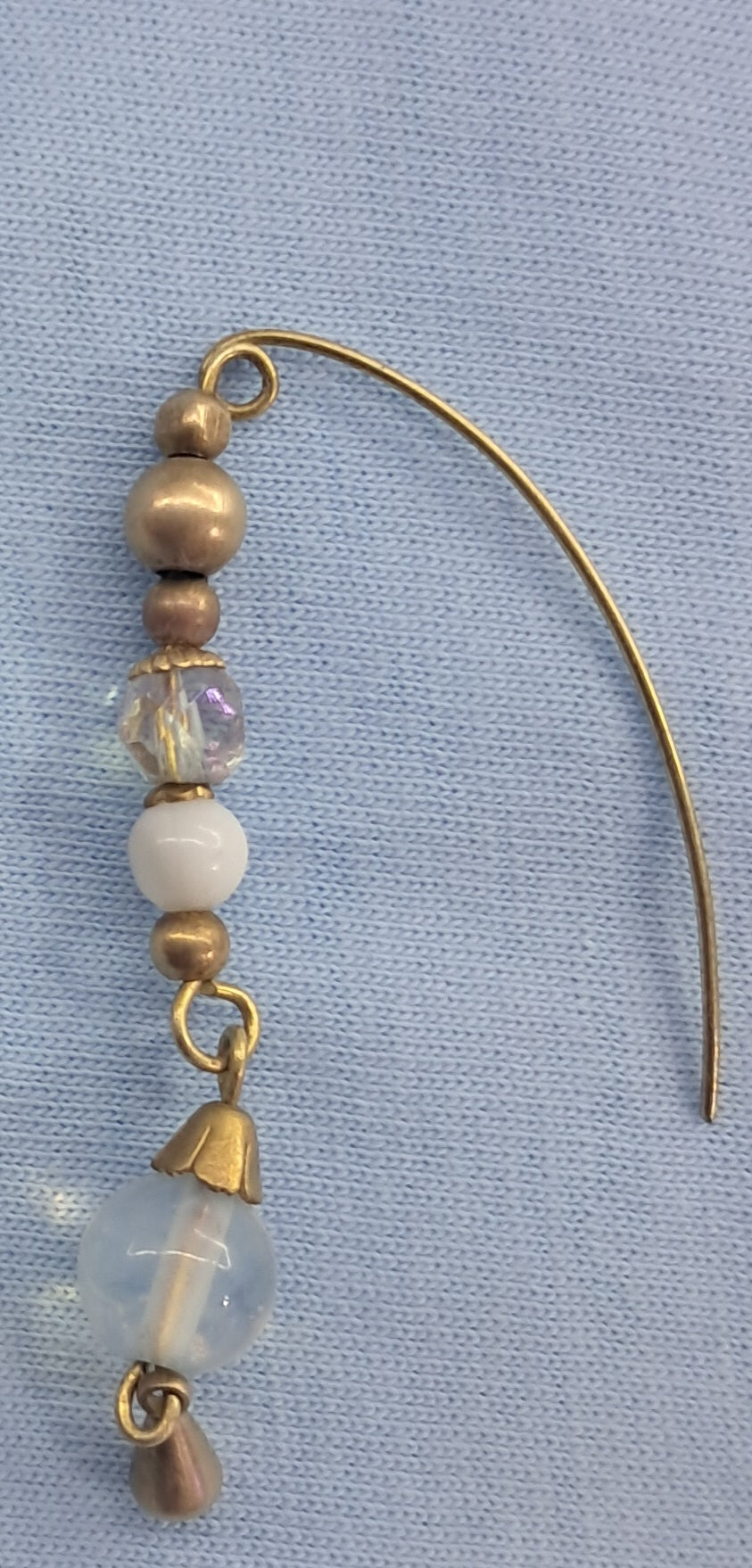Pendientes Luna blanca