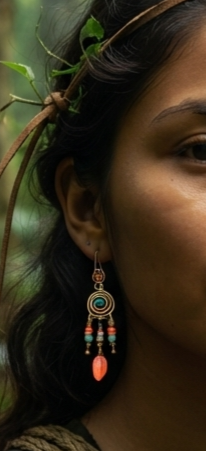 Pendientes pachamama artesanales