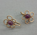 Pendientes flores,   artesanales pequeños