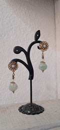 Pendientes elegantes de amazonita