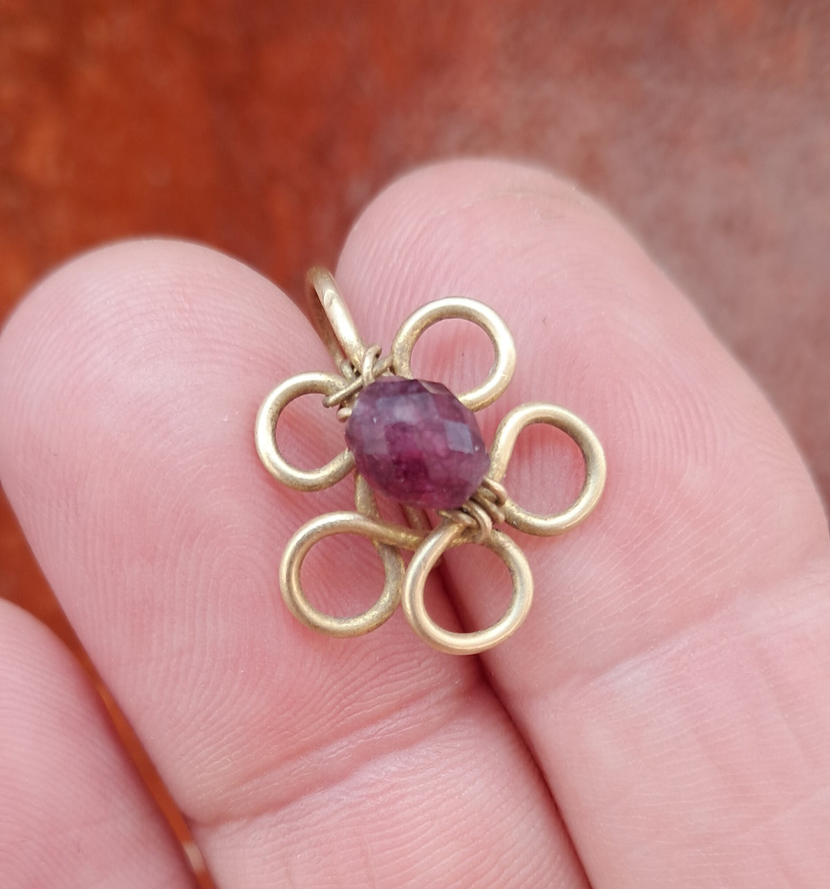 Pendientes flores,   artesanales pequeños