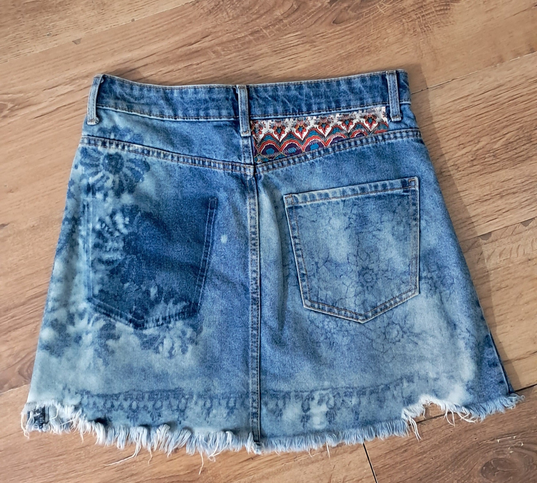 Falda  jean customizada