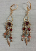 Pendientes minerales y bronce